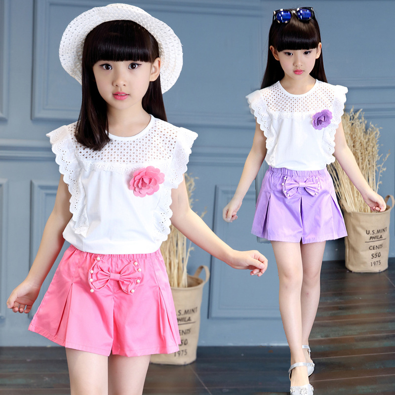 3-12 Year-Old Korean Girls' Summer Clothing New Set Little Girl Summer  Casual Two-Piece Suit Girl Blazers Girl'S Clothes' | Islamiyyat.Com