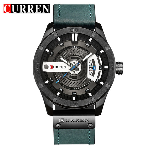 CURREN8301 Karien new men's fashion quartz watch 8301 calendar belt watch men's casual watch