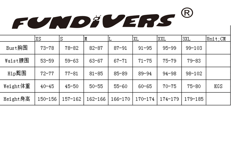 成人女生尺寸表