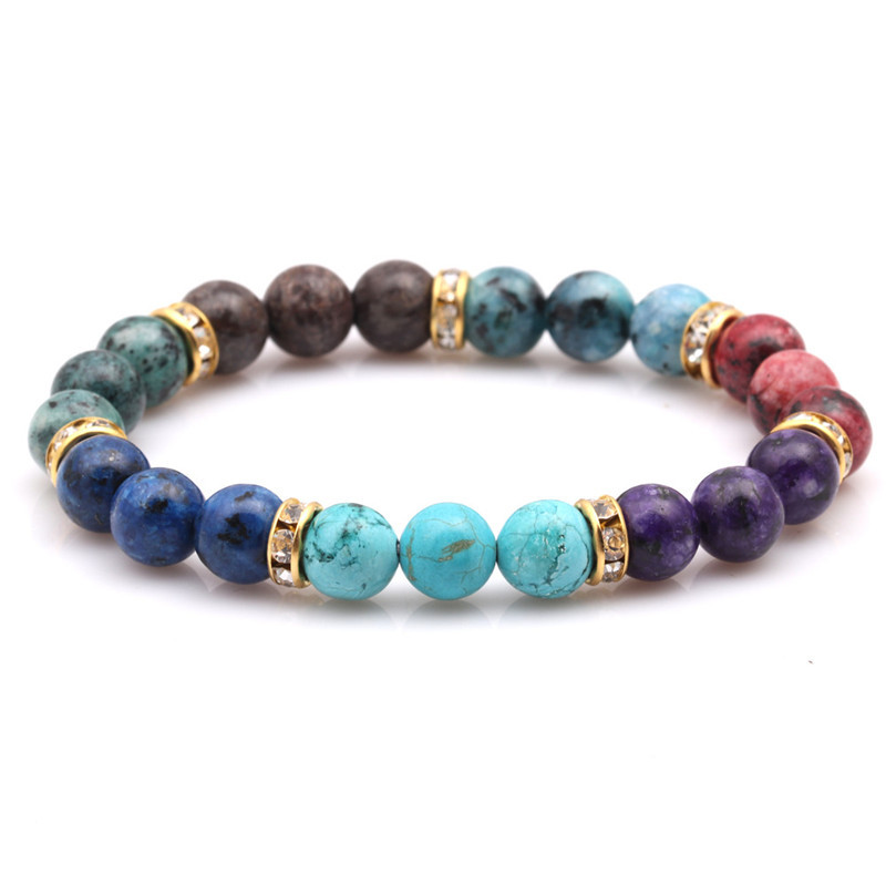 Fashion Printing Artificial Gemstones Bracelets display picture 1