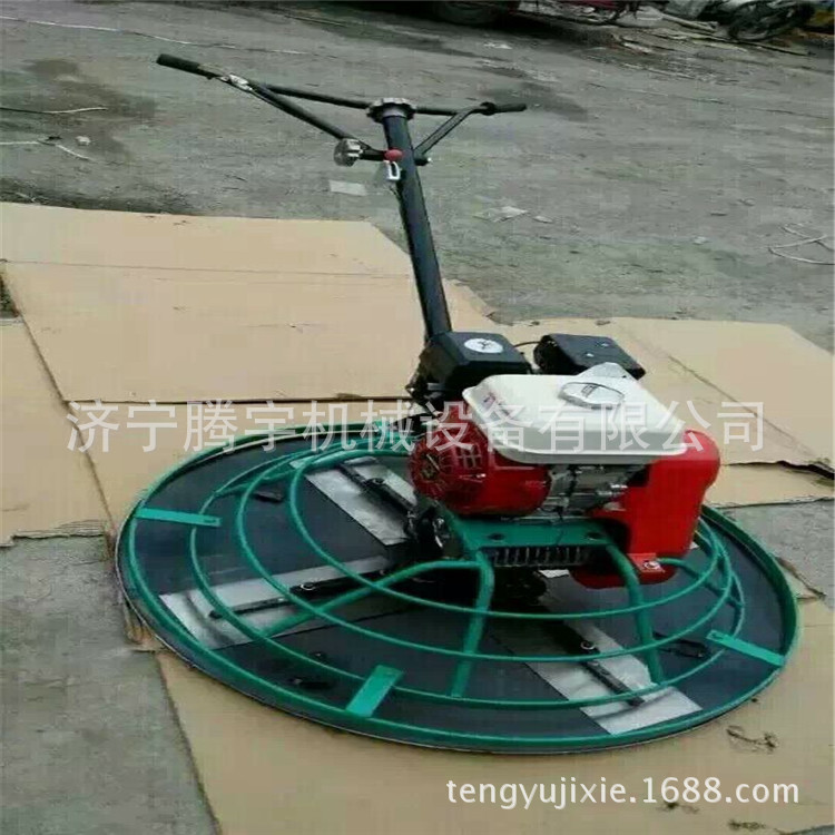 腾宇混凝土路面抹光机厂家直供 手扶汽油抹子 座驾式双磨盘双缸