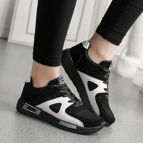  Spring and Autumn Korean Style Sports Shoes Women's Versatile Casual Shoes Forrest Gump Shoes Student Breathable Sneakers Flat Running Shoes