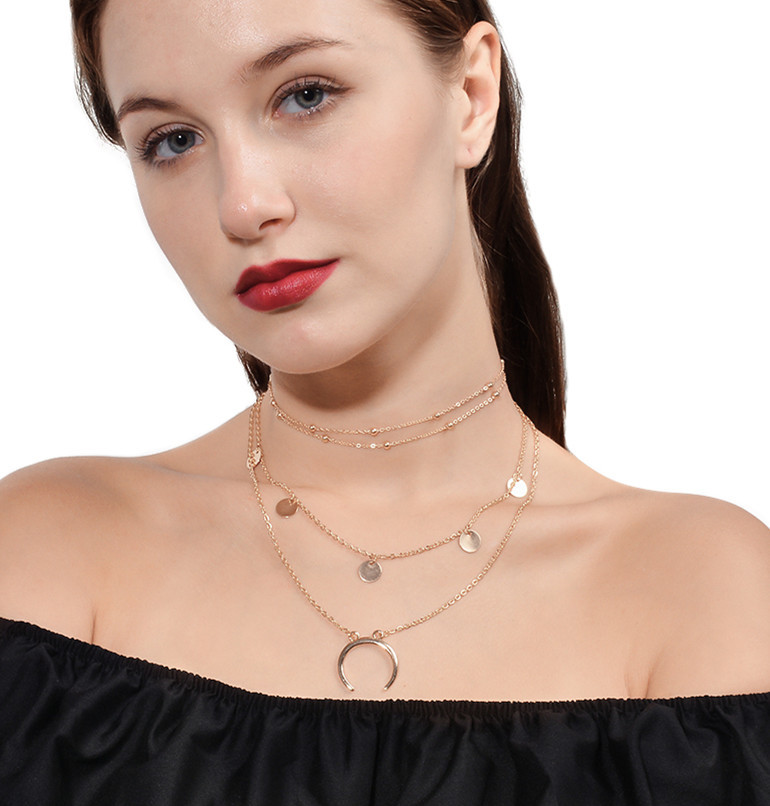 Occident and the United States alloy plating Necklace Set (C2180 silver)NHXR1448-C2180 silver