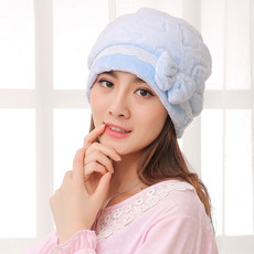 韩版新款秋冬法兰绒孕妇月子帽妈妈产后恢复毛绒帽产妇防风帽子