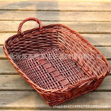 柳编果盘果篮超市展示盘淘宝水果篮面包盘面包篮酒店用品干果盘