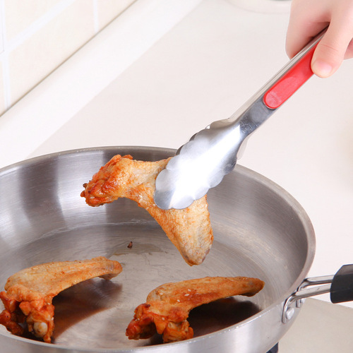 Barbeque supplies food tongs food bread tongs anti-scalding and insulated stainless steel barbecue tongs 9 inches 12 inches 14 inches