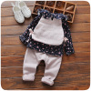 Autumn set girl's, T-shirt, children's clothing, 3 piece set