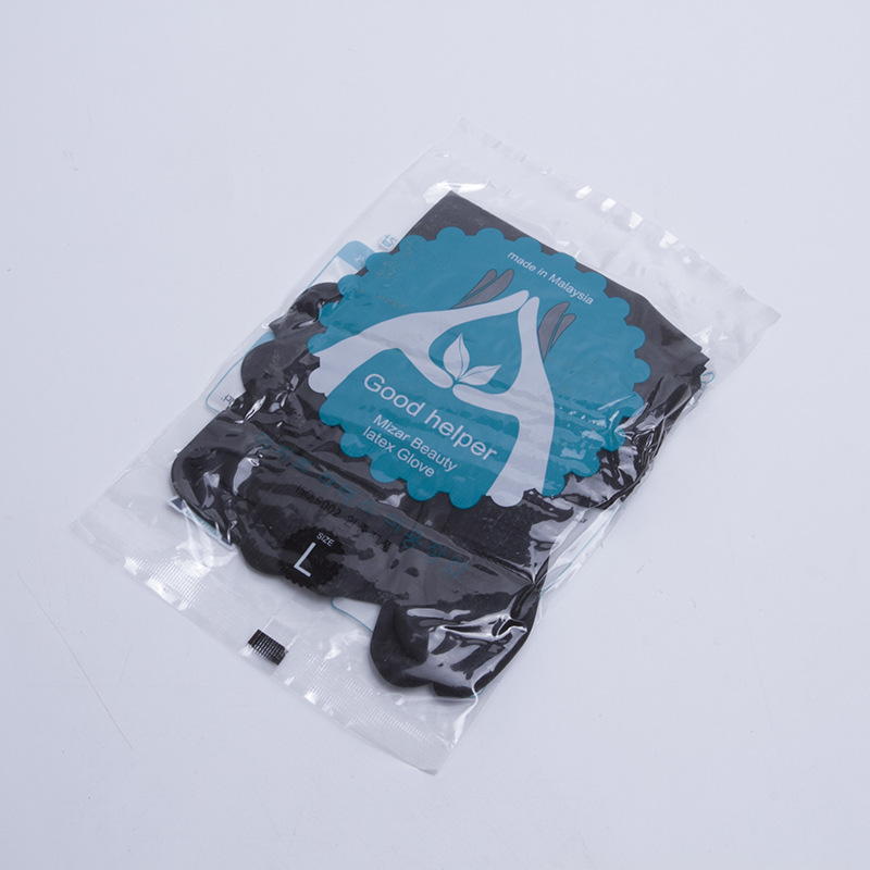 Hairdressing tool Natural rubber major Dye hair Perm glove black thickening latex non-slip