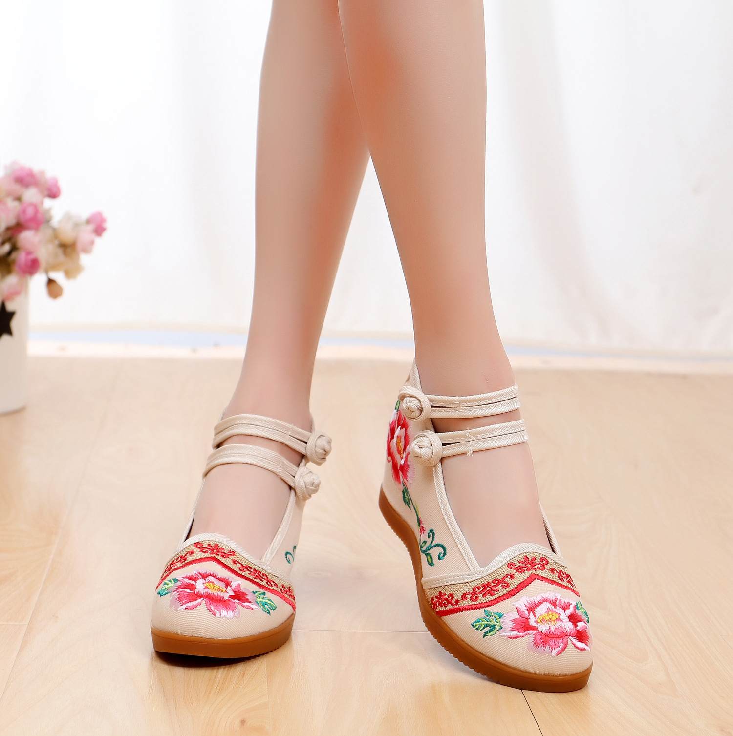 Mocassins femme en Toile - Ref 3440354 Image 32