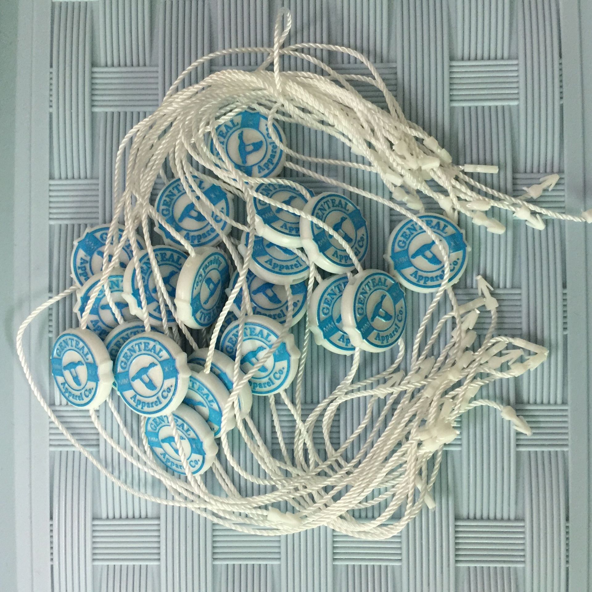 厂家订 做服装大规格异形吊粒 吊牌绳定 制 吊绳 辅料吊粒绳