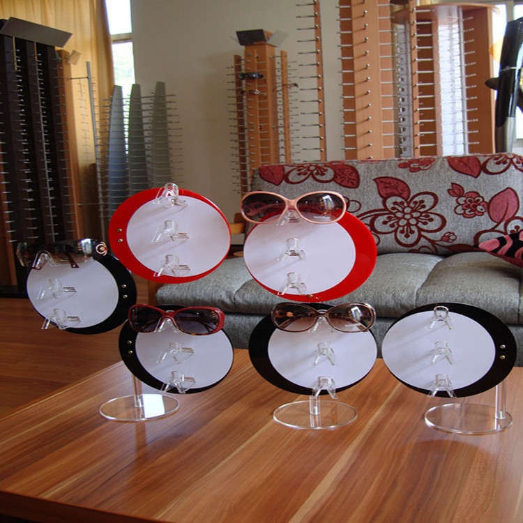 厂家供应新款月牙型组合套装 眼镜展示架 眼镜展示道具橱窗陈列