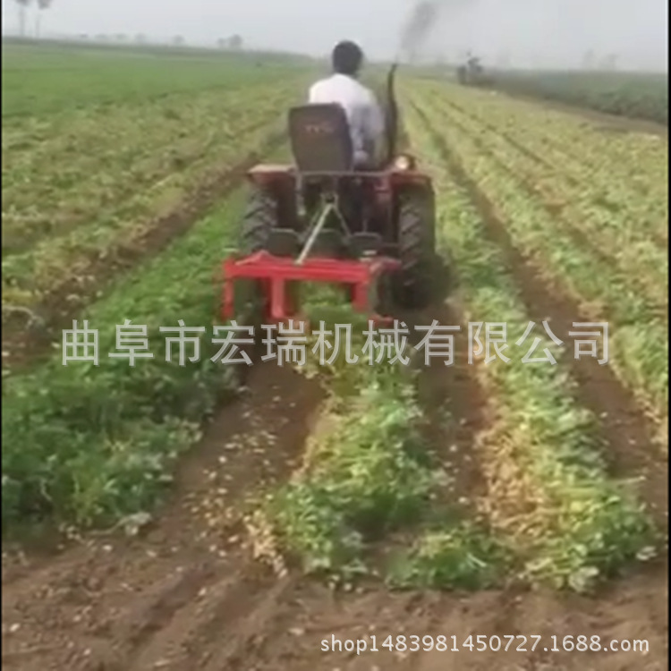 四轮拖拉机悬挂花生收获机 山西率花生收获机生产收获机械5是5全