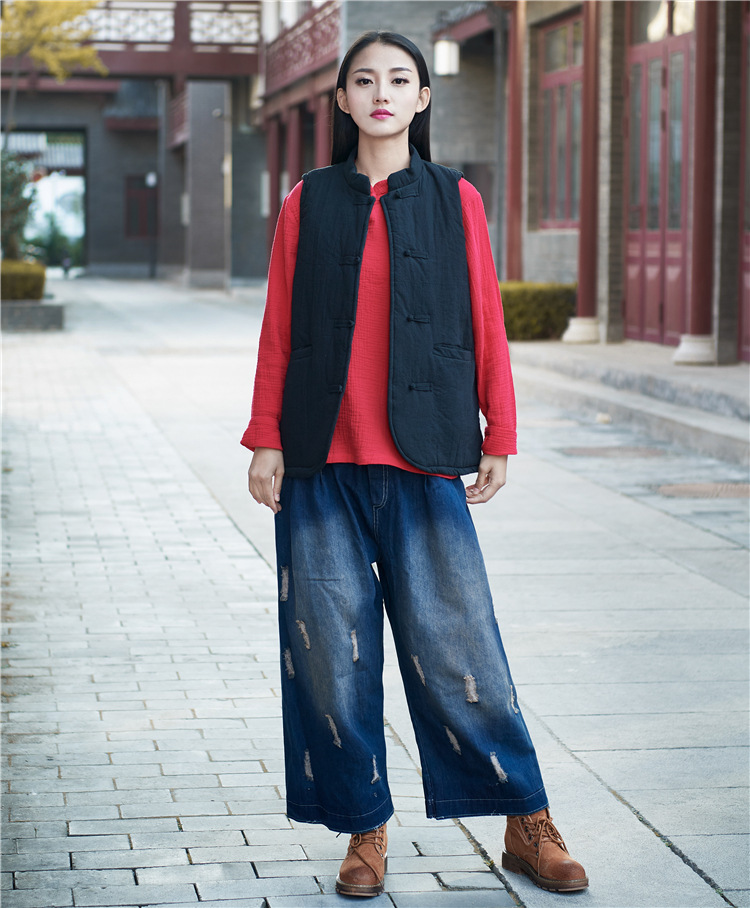 Gilet femme NIAN BAIXIU SPINNING en Chanvre - Ref 3316222 Image 51