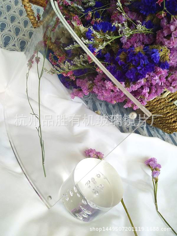 杭州环保型亚克力弧形相框 透明亚克力画框 可定制大型画框安装