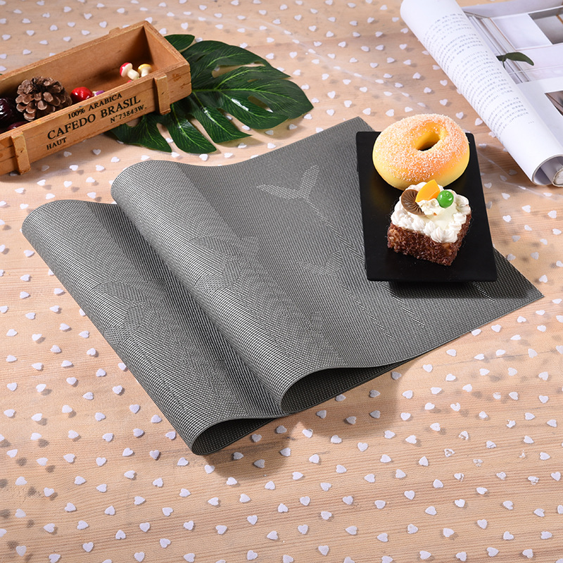 厂家批发pvc防水餐垫 创意防滑西餐垫隔热杯垫家居餐具用品定制详情图2