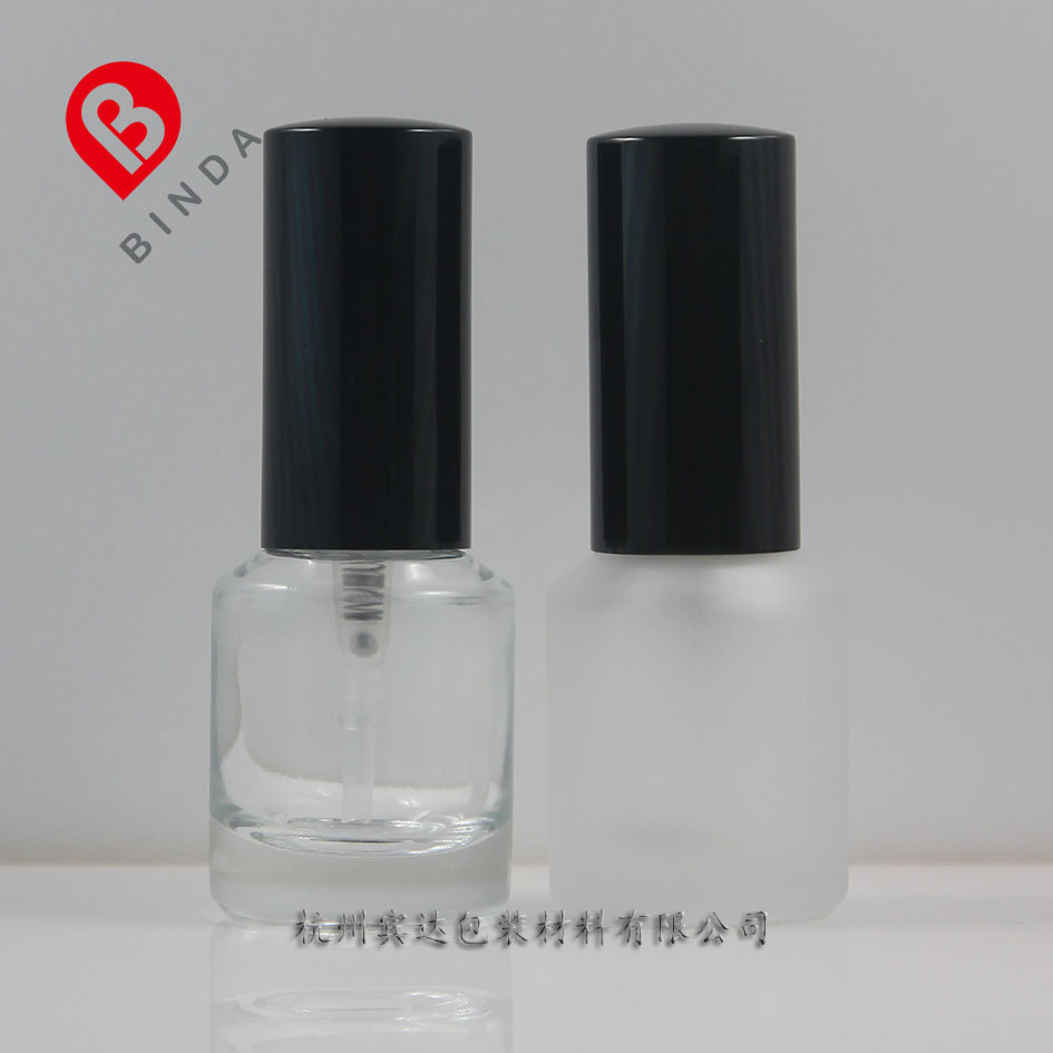 出口品质 杭州宾达15ml原料斜肩玻璃雾喷瓶乳液瓶按压瓶