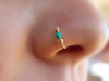 Turquoise nose piercing, physiological lip piercing, Aliexpress