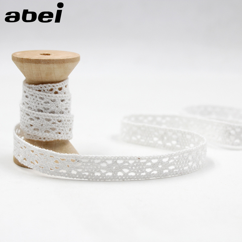 新款漂白纯棉花边 蕾丝边 diy手工童装森林系鞋袜包包配饰 现货