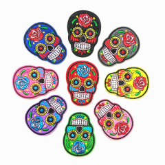 Green suit repair embroidery cloth sticker skull head clothing bags shoes accessories cloth sticker patches tent Amazon