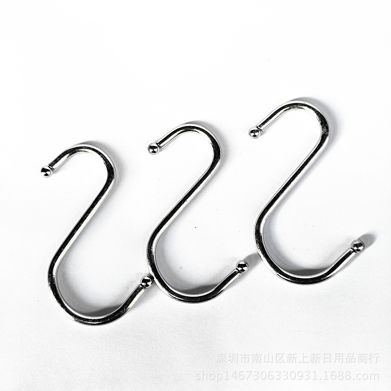 2号不锈钢多功能S勾 中号货架挂钩 置物架S勾厂价现货直供