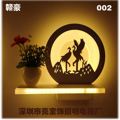 卧室LED壁灯北欧简约创意床头壁灯个性艺术书房过道楼梯装饰墙灯|ms