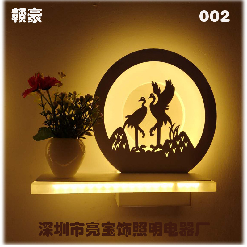 卧室LED壁灯北欧简约创意床头壁灯个性艺术书房过道楼梯装饰墙灯|ms