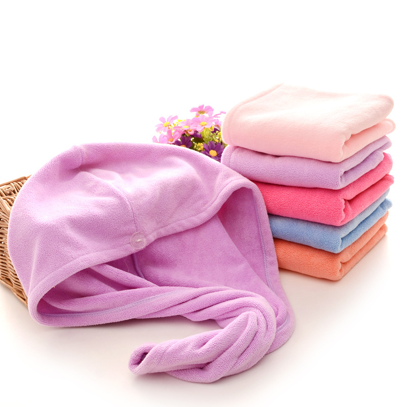 赞阳高阳浴帽厂家直销超细纤维加厚磨毛超强吸水珊瑚绒批发干发帽|ms