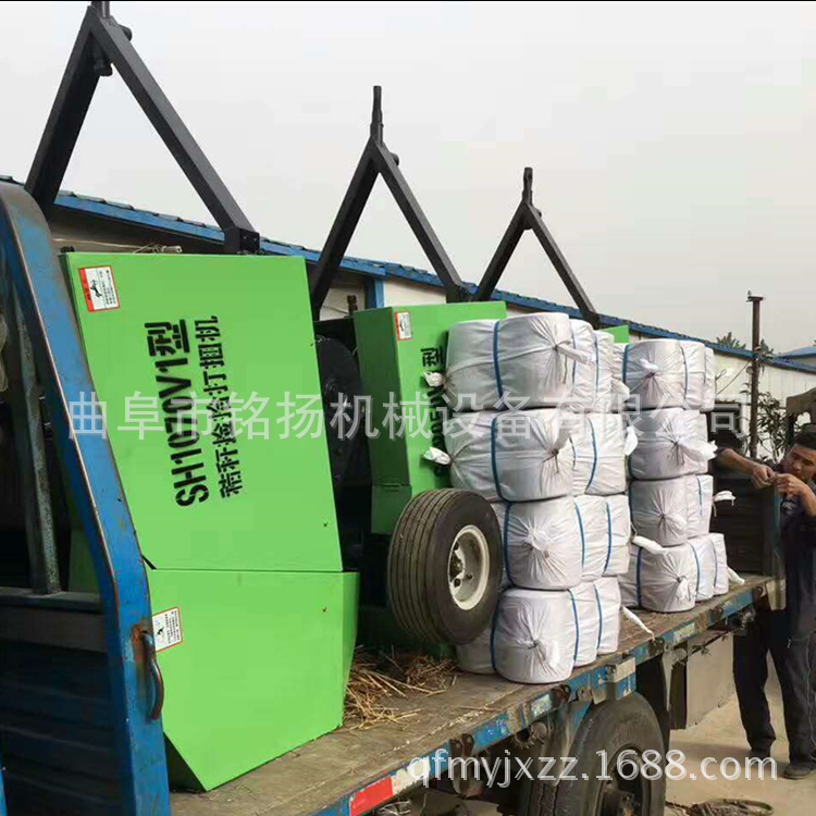 邢台四轮车牵引式秸秆打捆机四轮小型小麦秸秆打捆机
