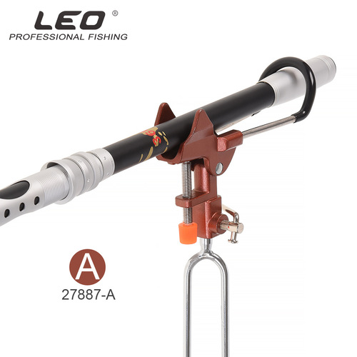 27887 LEO/LEO [Aluminum Alloy Universal Turret Bracket] Sea Rod Hand Rod Platform Fishing Bracket Metal Ground Plug