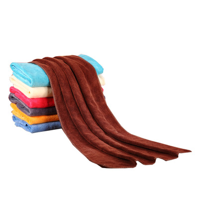 超细纤维美容院毛巾 理发店毛巾35*75cm 加厚吸水干发巾定制logo|ru