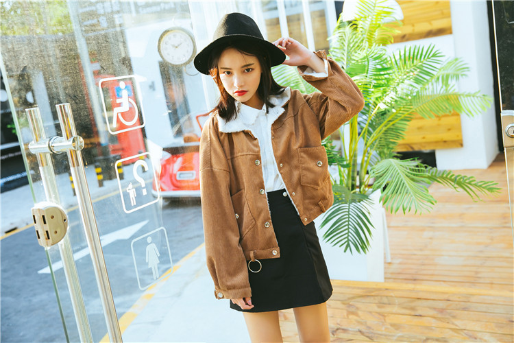 Blouson femme en Velours côtelé - Ref 3321487 Image 15