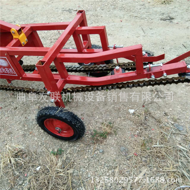 河南链条式多功能花生收获机 四轮拖拉机牵引式花生收获机 厂家
