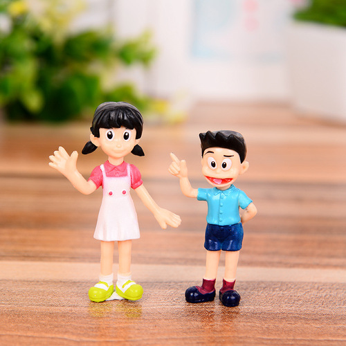 5 Doraemon Nobita Family Handmade Office Doraemon Tinkerbell Doraemon Ornaments Micro Landscape Cake Ornaments Wholesale