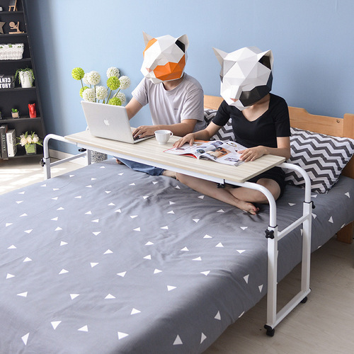 1[Manufacturer] Cross-bed desktop computer table tilt mobile care home laptop computer table