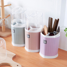 韩式厨房用具防尘防霉筷子筒 带盖可沥水筷笼创意厨房餐具笼