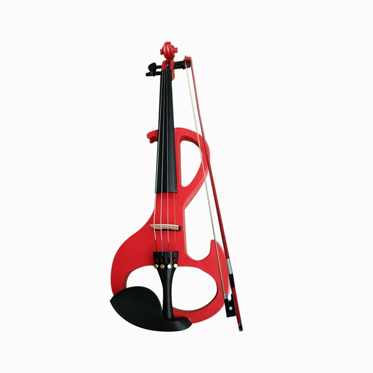 Blue red electronic violin, musical instruments, handmade