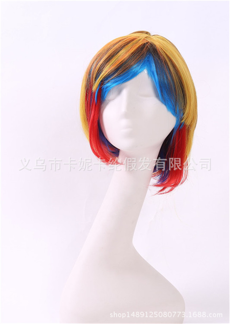 Estudiantes de escenario Bobo cabeza nueva moda fiesta fiesta damas peluca corta