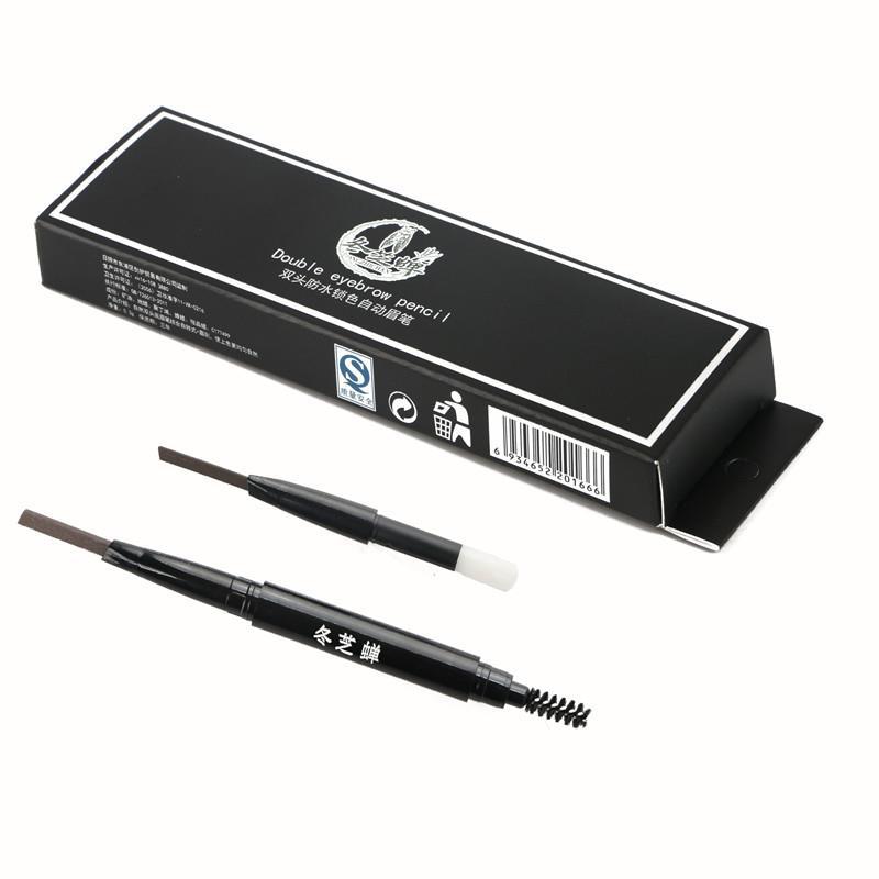 送替换芯精品国货挤压眉笔芯双头带刷自动旋转三角眉笔彩妆批发W