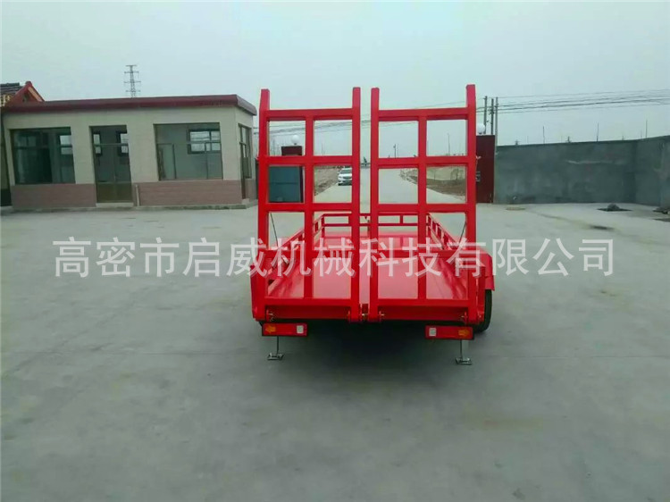 收割机拖车 挖掘机运输车  5吨四轮平板拖车厂家供应