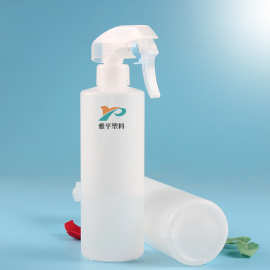 500ML半透明圆形直肩细雾花王枪hdpe光触媒塑料包装瓶 清新剂瓶