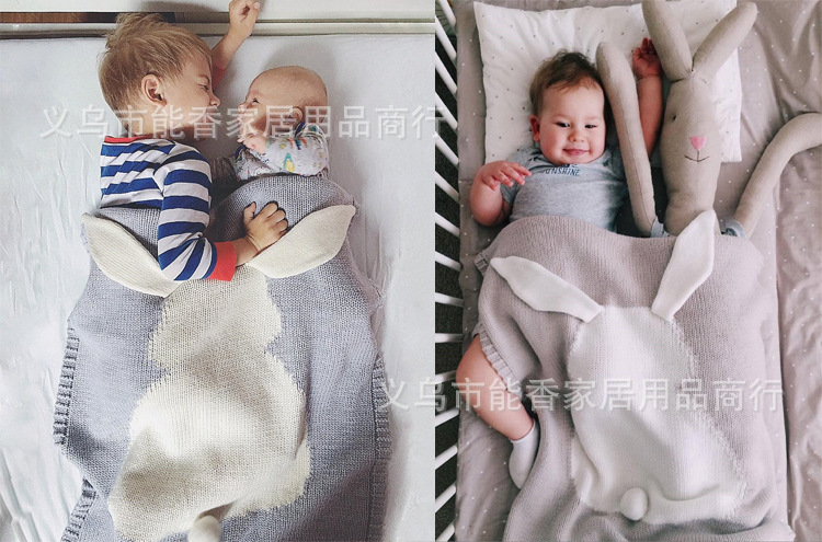 兔子毛线空调毯 (29)