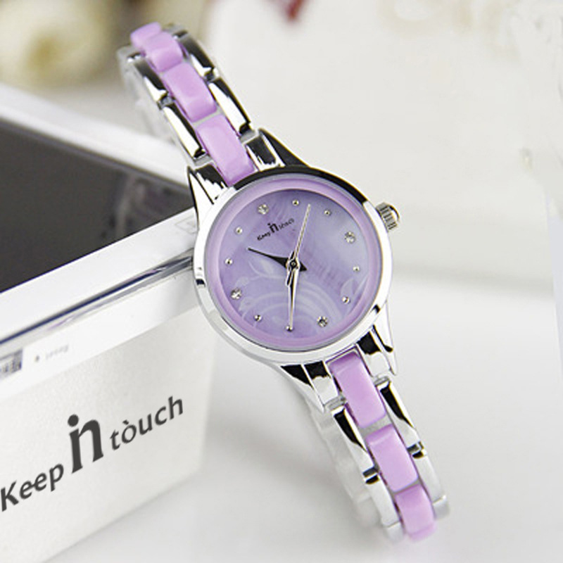 Orchid Clover Ceramic Bracelet Watch