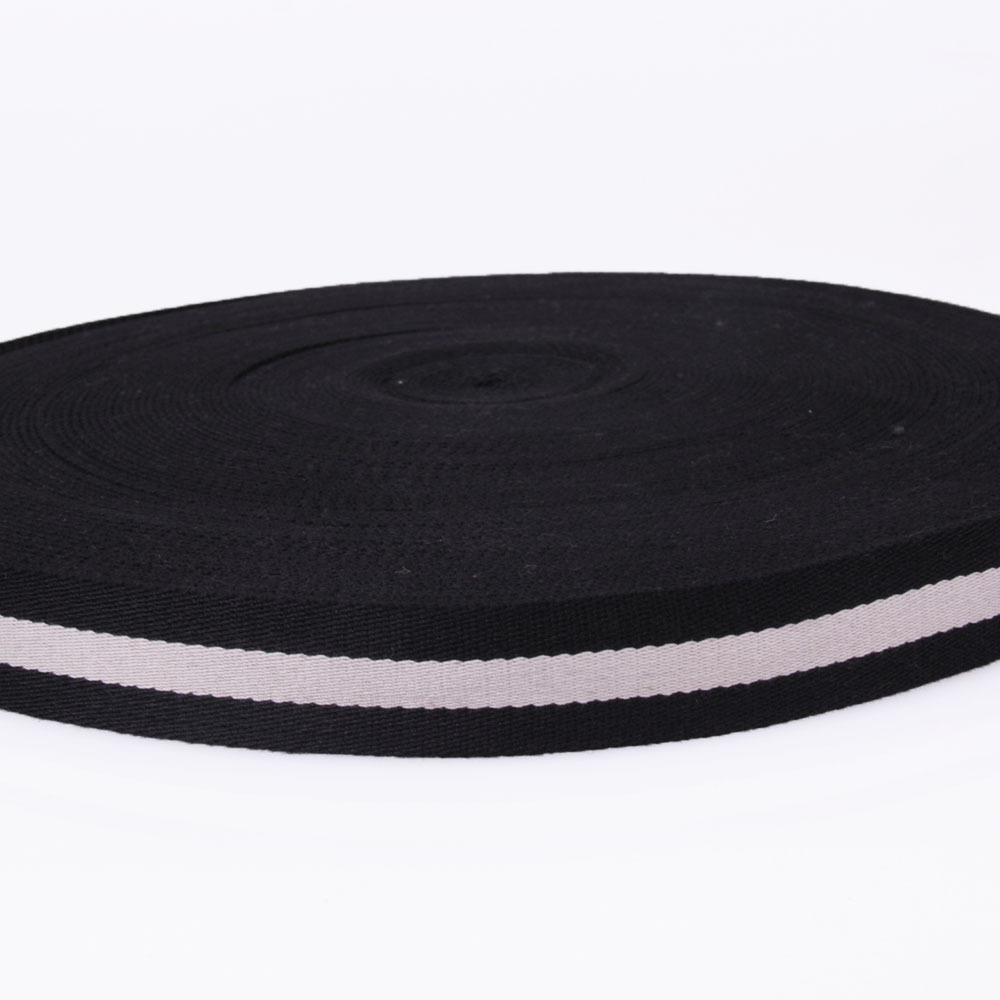 广州现货 直销 3.2cm 黑/白 涤棉带 1.2寸 啡/白  仿棉手提带