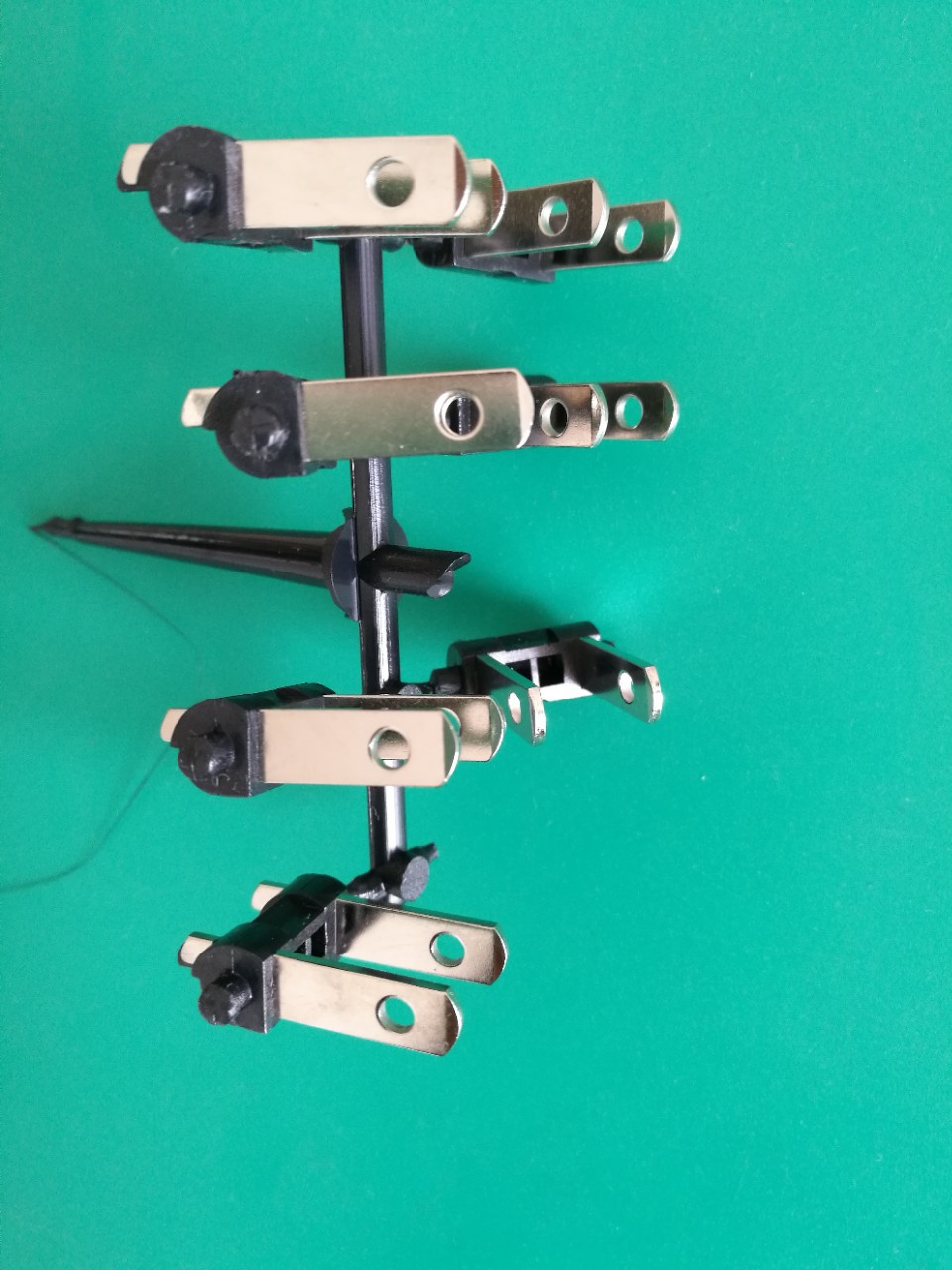 美规活动插脚翻转插脚旋转铜插头支架