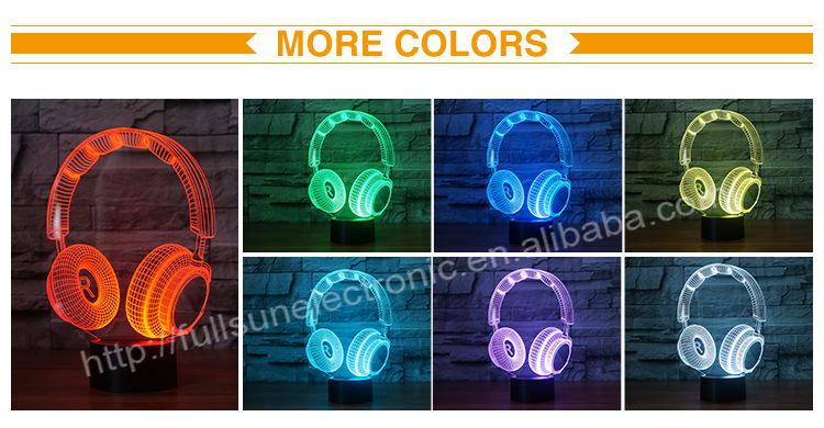 Lampe LED 3D en forme de Casque - Ref 3424160 Image 13