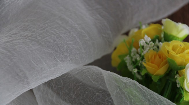 泡泡纱布料 起皱欧根纱 蓬蓬裙 透明纱 头饰 工艺品布