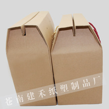 土特產禮盒原生態手拎牛皮紙瓦楞禮盒紙盒紙箱包裝空白盒雞蛋蜂蜜