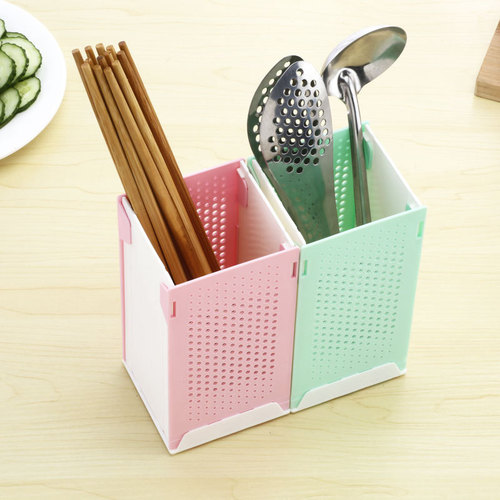 优作创意DIY筷子筒 筷子盒筷子架筷子笼 塑料沥水收纳盒家用