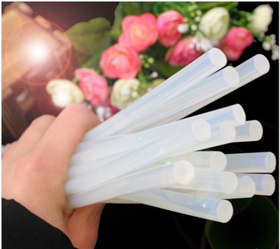 热熔胶条直径7mm  长270mm  小热融胶条 热熔胶棒  透明|ms