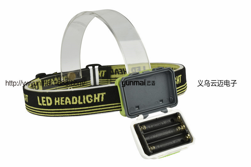 超轻防水双灯珠LED红光警示灯登山钓鱼户外运动头灯 猫头鹰头灯详情图19